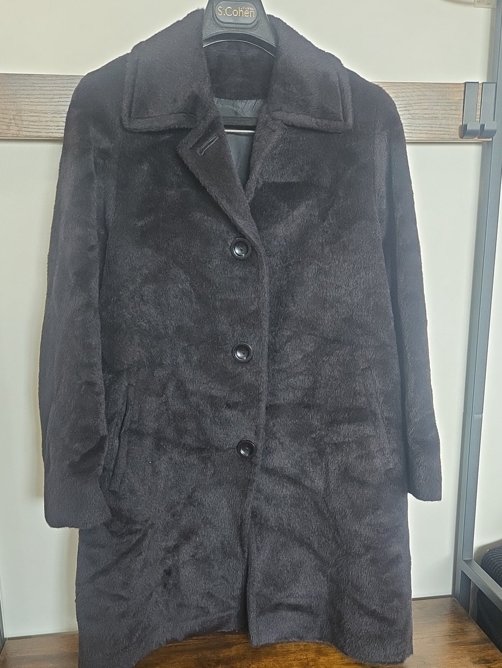 Real Baby Llama Vtg Fur Black Coat Old Money Mob Wife Luxury